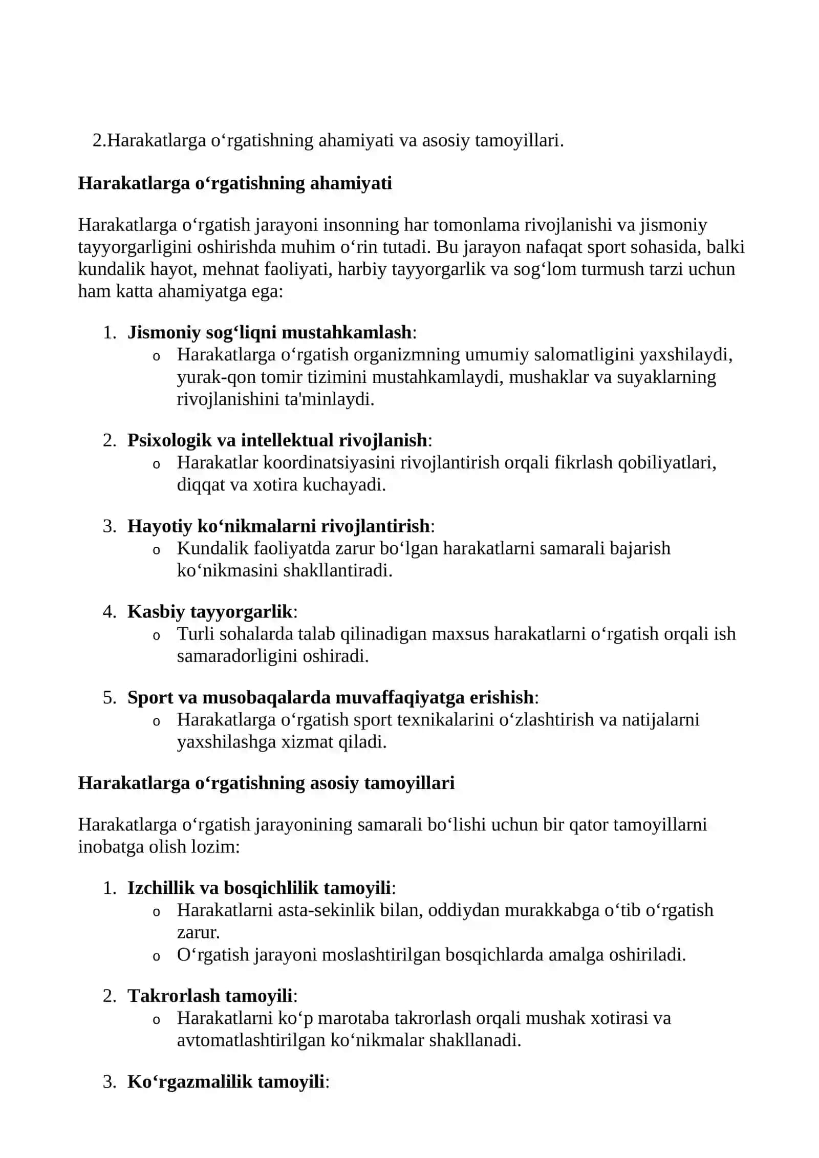 JISMONIY MADANIYAT NAZARIYASI VA METODIKASI FANINING MAQSADI HAMDA VAZIFALARI 4