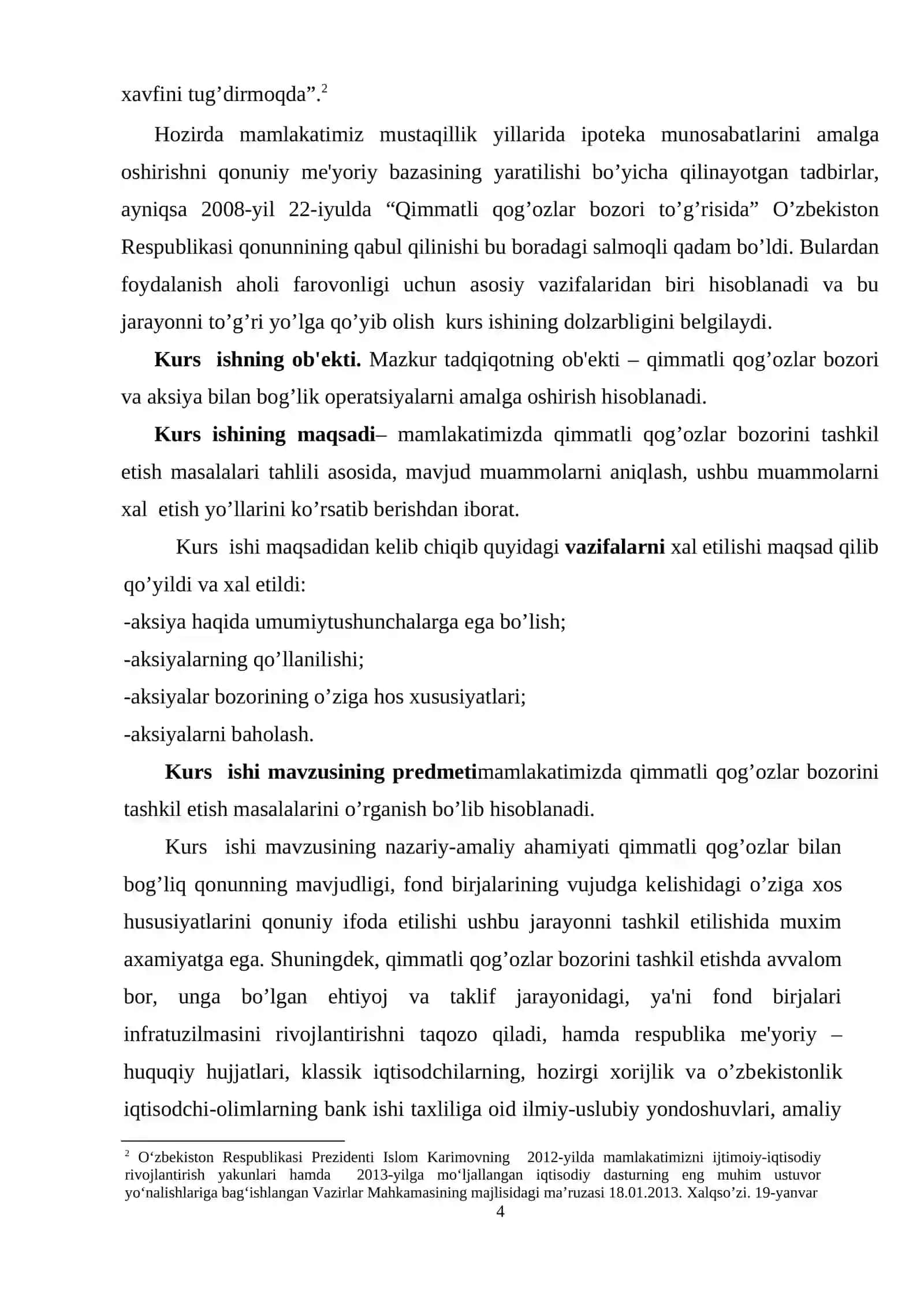 AKSIYA,ULARNI BAHOLASH VA O’ZIGA XOS XUSUSIYATLARI 4
