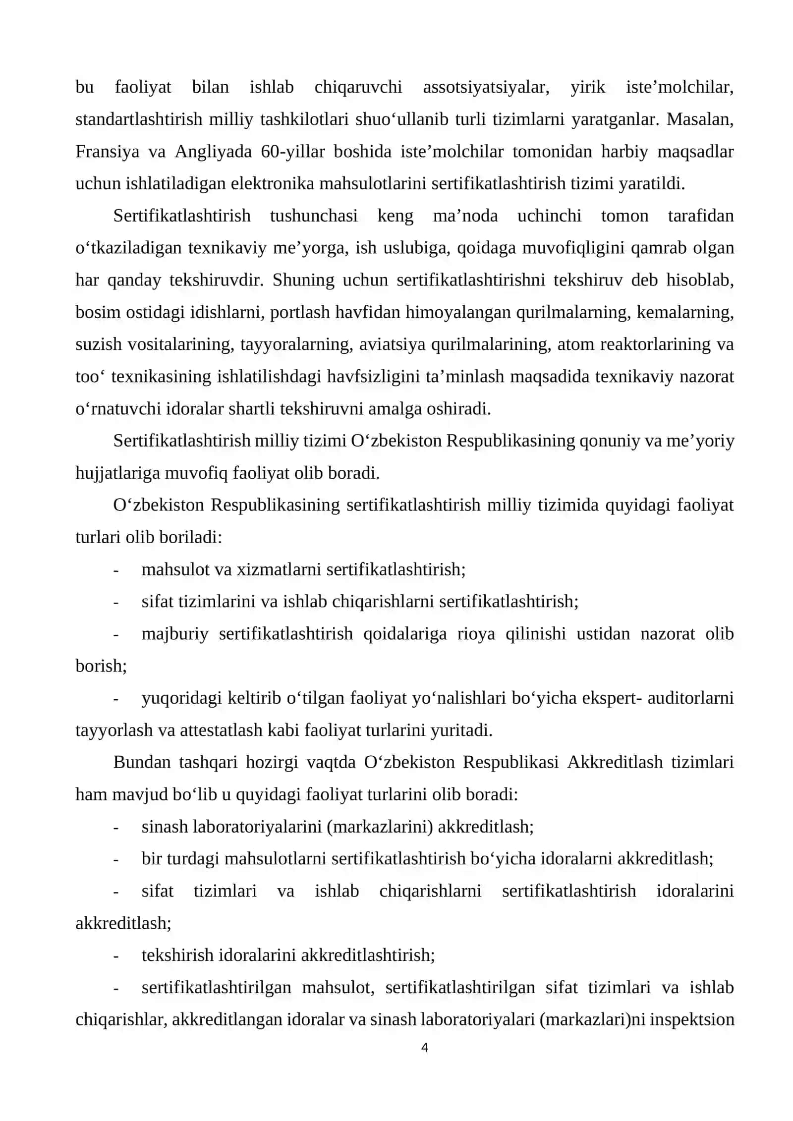 O‘lchash vositasini turini tasdiqlash (Geometrik o‘lchov vositasi misolida) 4