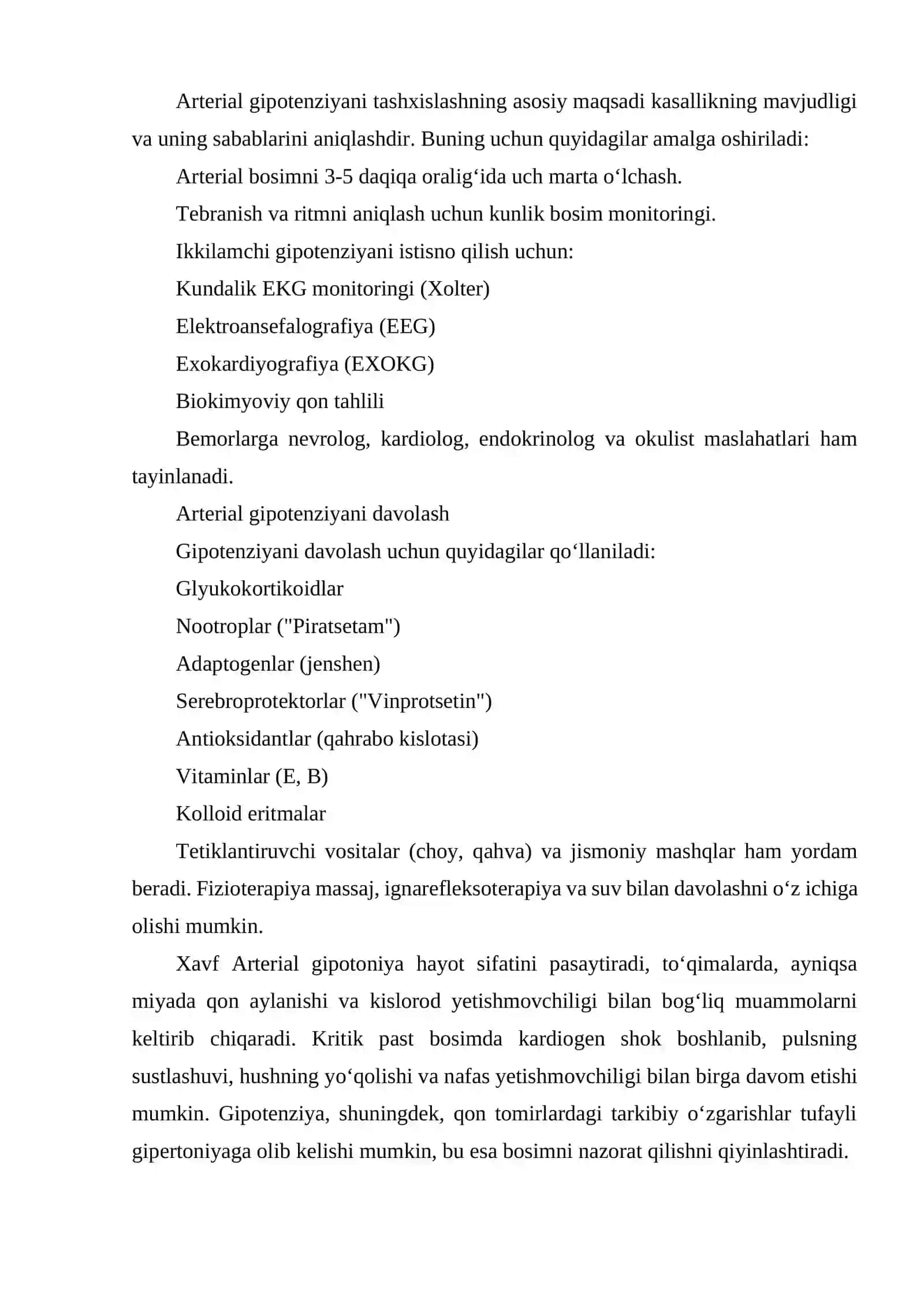 ARTERIAL GIPERTENZIYA VA GIPOTENZIYA XOLATI 4