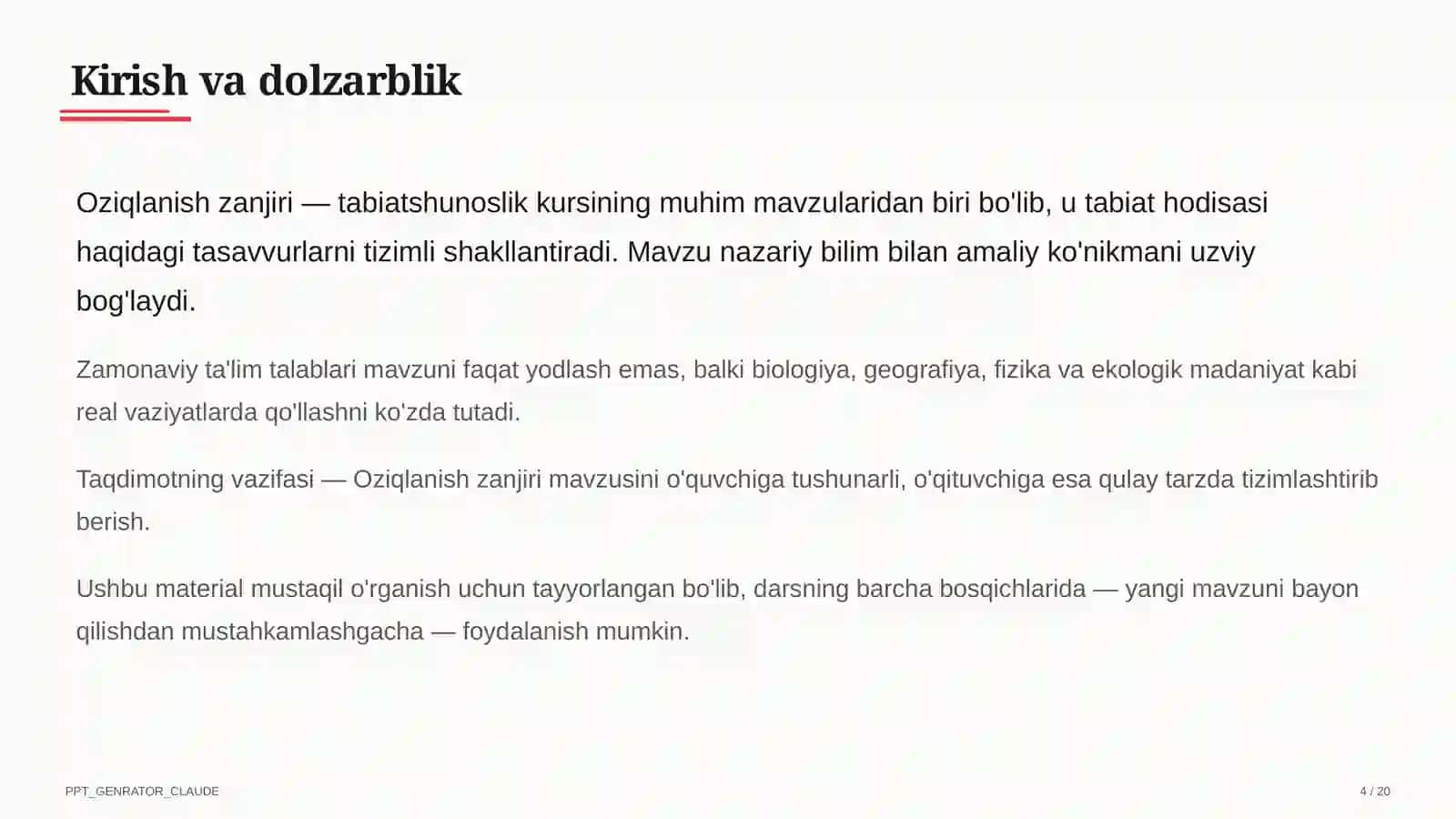 Oziqlanish zanjiri (3-sinf) 4