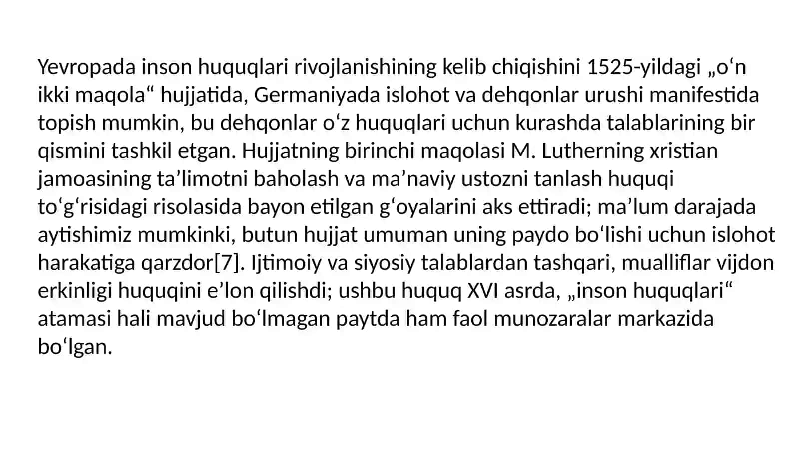 O‘zbekiston Respublikasi Konstitutsiyasidagi Inson Huquq va Erkinliklariga Doir Mavzular 4