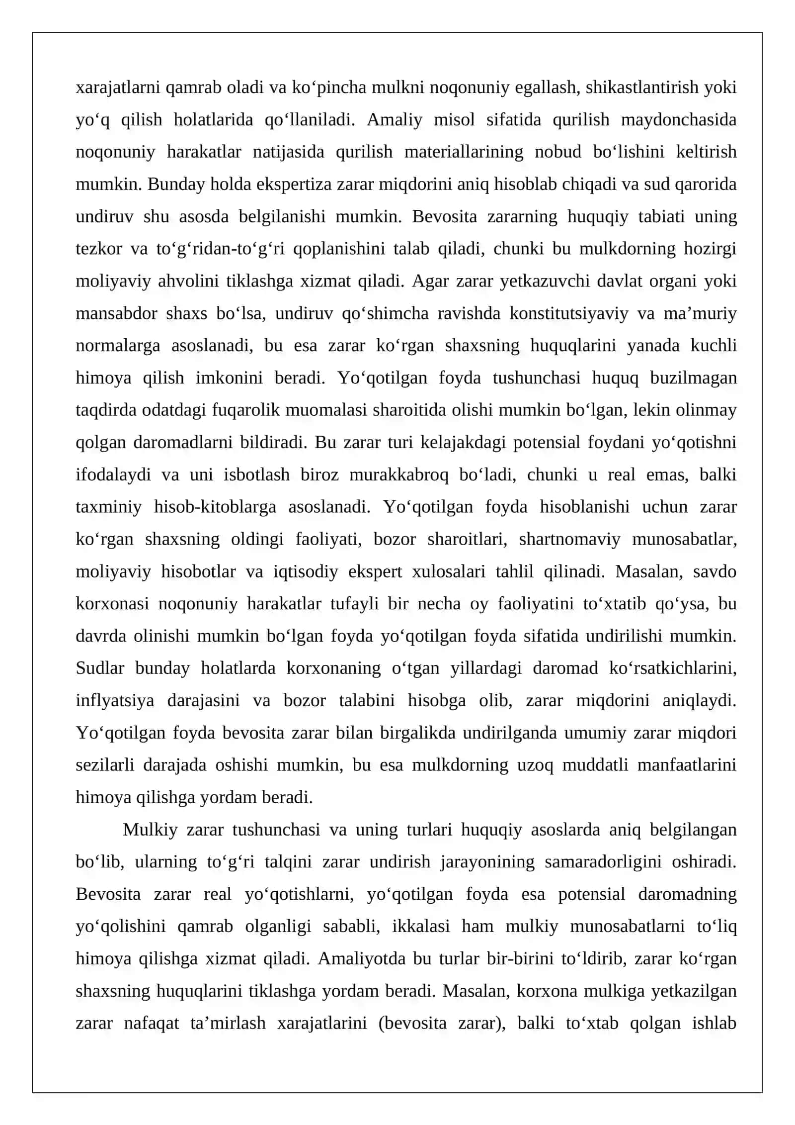 Qarorning mulkiy zararni undirib olish xususidagi qismini ijro etish bo’yicha ish yuritish 4