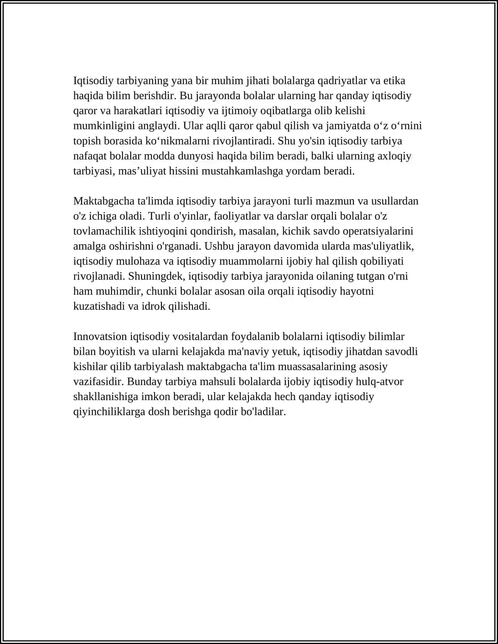 MAKTABGACHA TA'LIM TASHKILOTLARIDA IQTISODIY TARBIYANI TASHKIL ETISH VOSITALARI 4