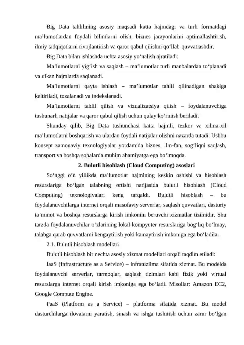 Big Data tushunchasi va asosiy tamoyillari 4