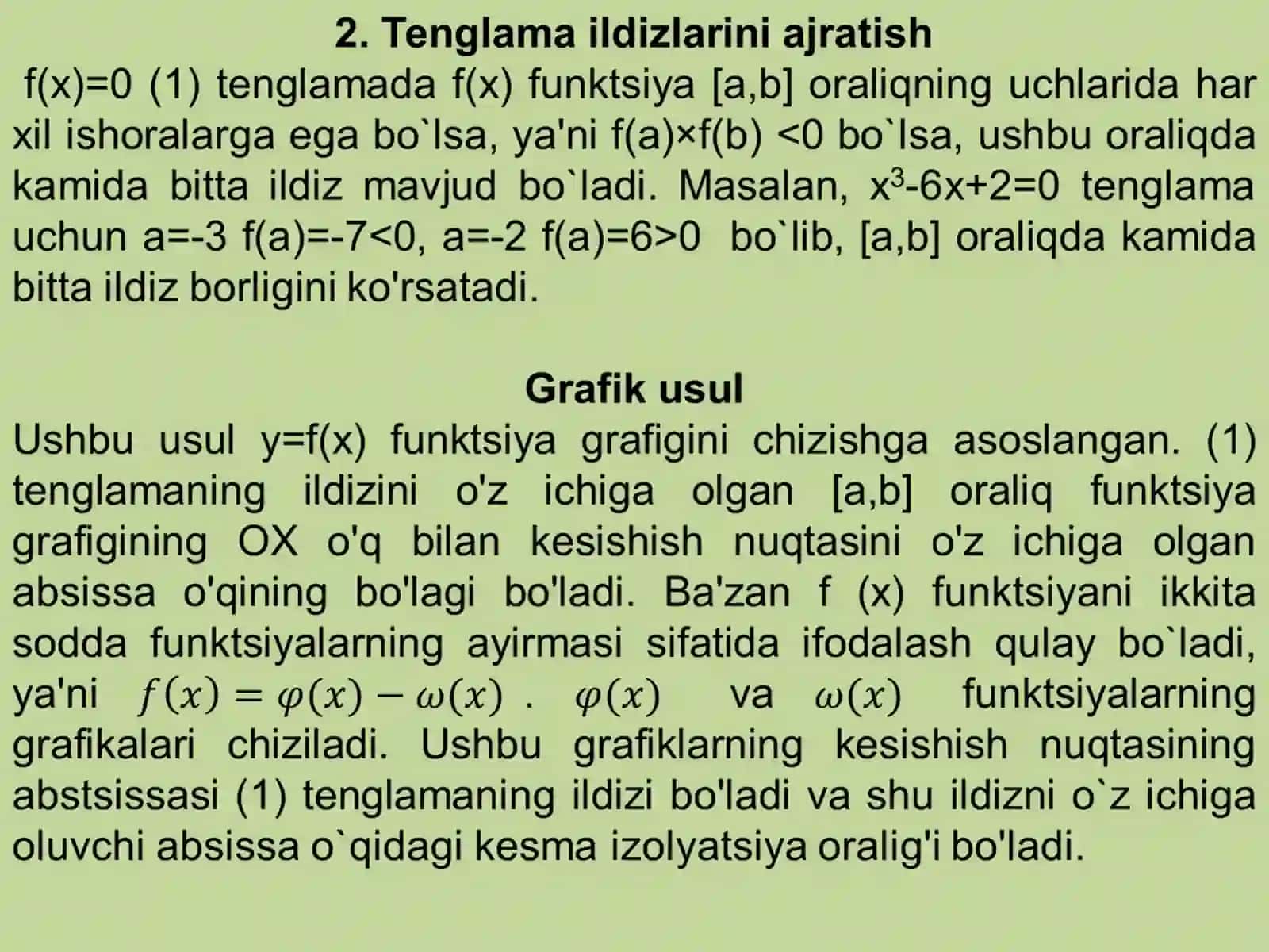 Chiziqsiz modellar va ularni yechish 4