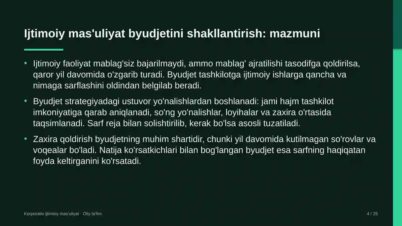 Korporativ ijtimoiy mas'uliyat · oliy ta'lim 4