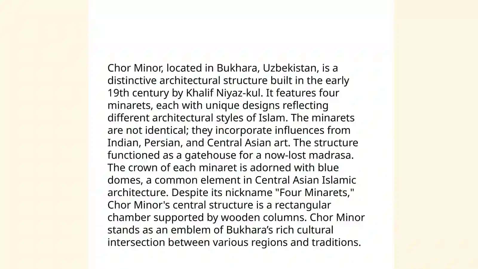 Chor minor 4