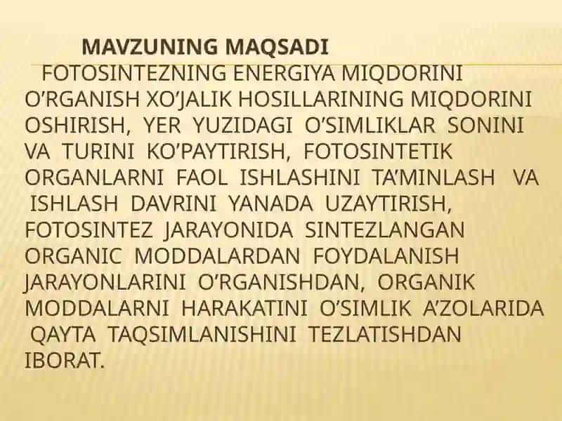 O’simliklar fiziologiyasi 4