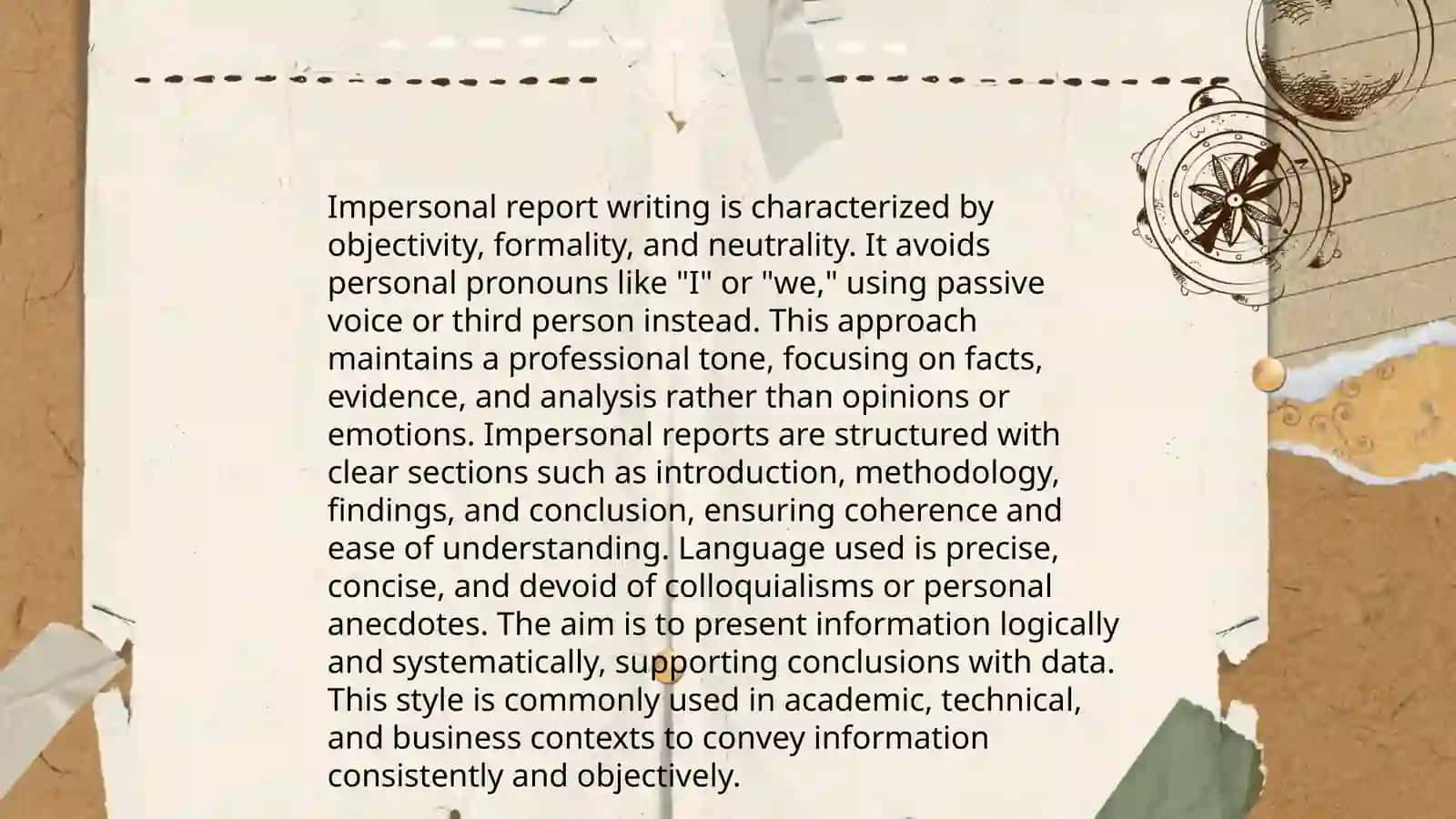 Impersonal Report Structures 4
