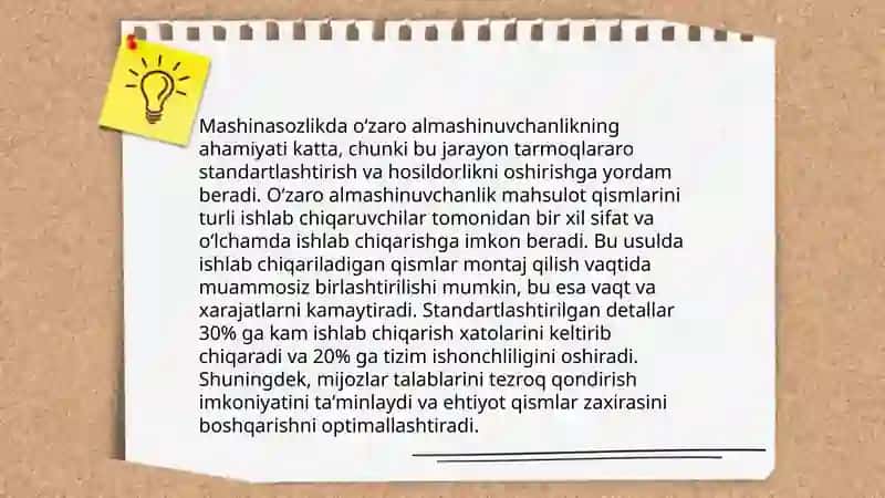 Oʻzaro almashinuvchanlikning asosiy tushunchalari 4