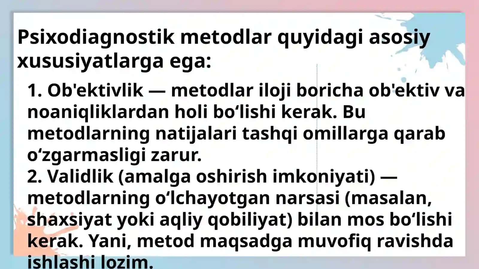 Y.Shvansarboʻyichapsixodiagnostikmetodlarklassifikatsiyasi 4