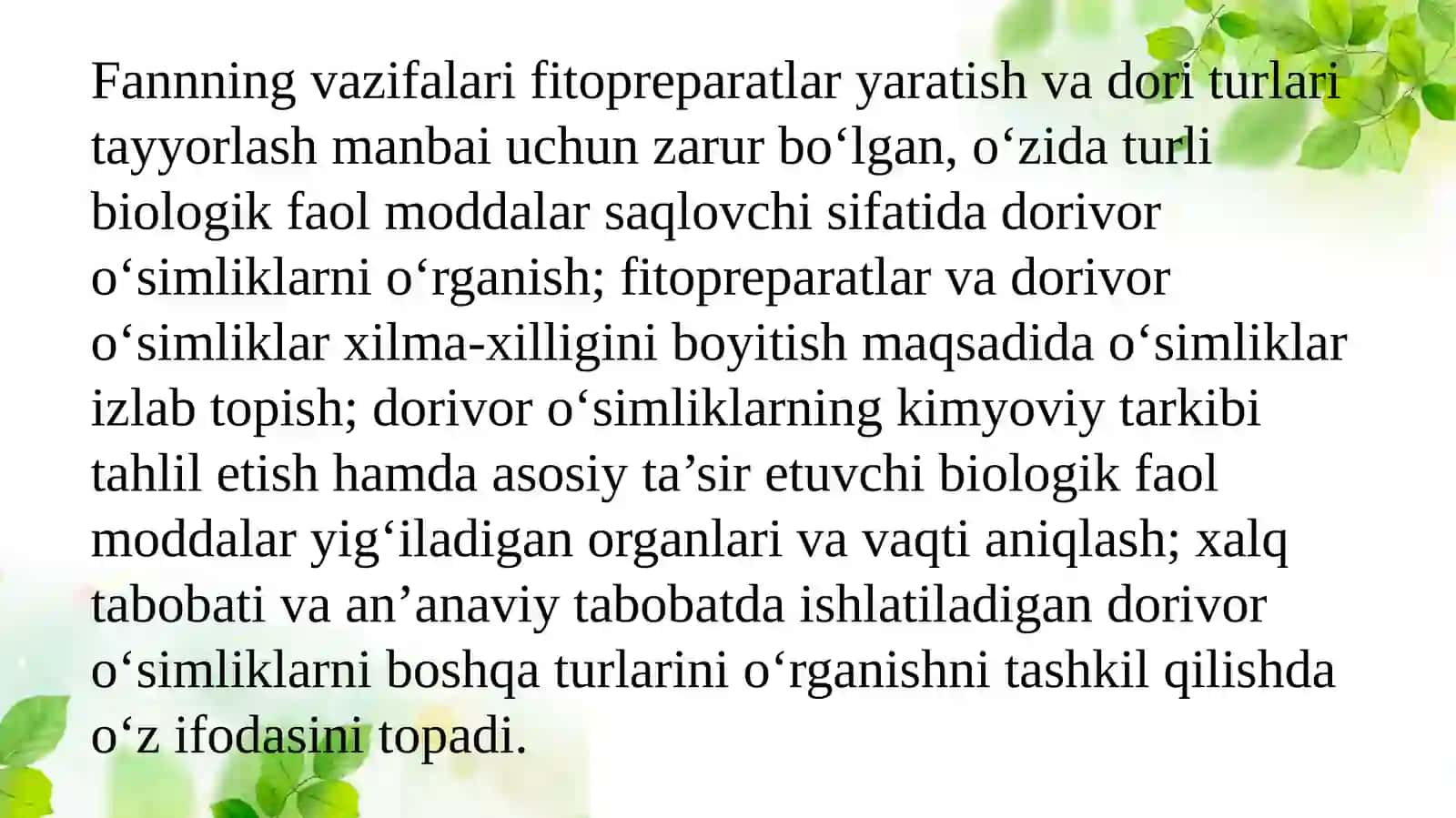 Fitopreparatlar: Zamonaviy ilmiy tibbiyotda talaygina yangi dori vositalari va davolash usullari 4