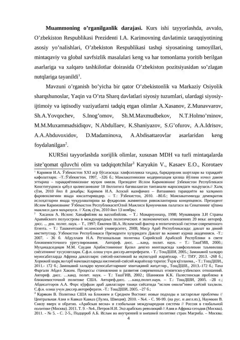 XX ASR OXIRI XXI ASR BOSHLARIDA ERON ISLOM RESPUBLIKASI VA JAHON HAMJAMIYATI 4