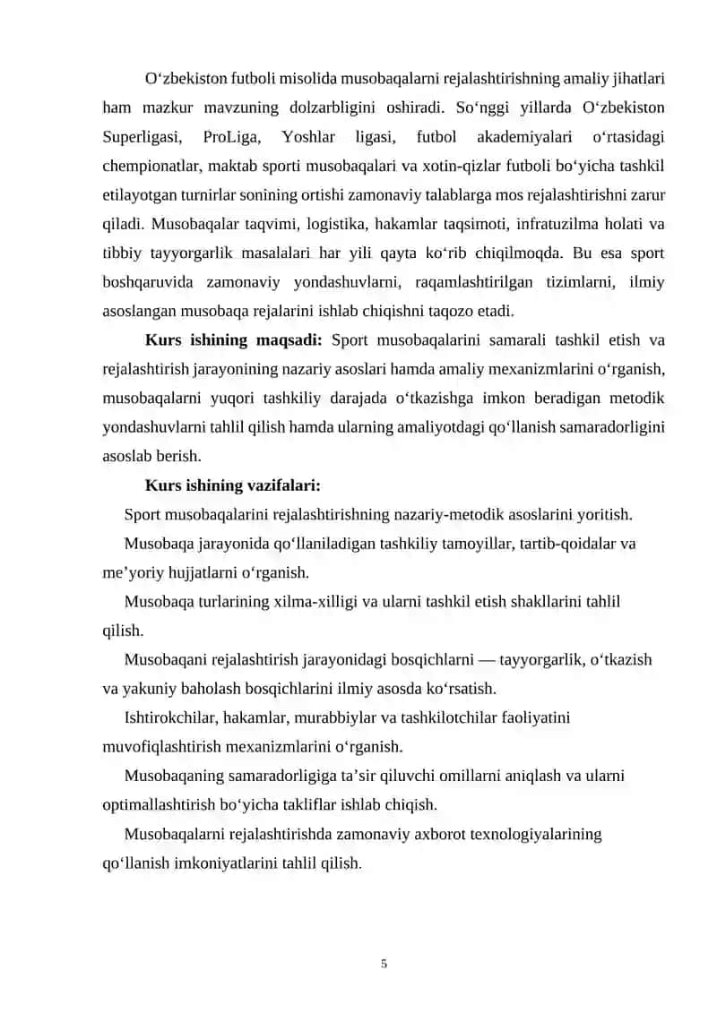 Musobaqalarni rejalashtirish 4