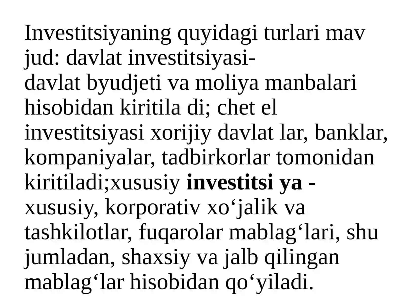 Investitsiyalar 4