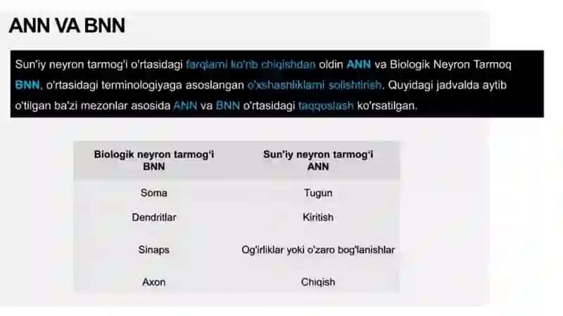 Sun'iy neyron modeli 4
