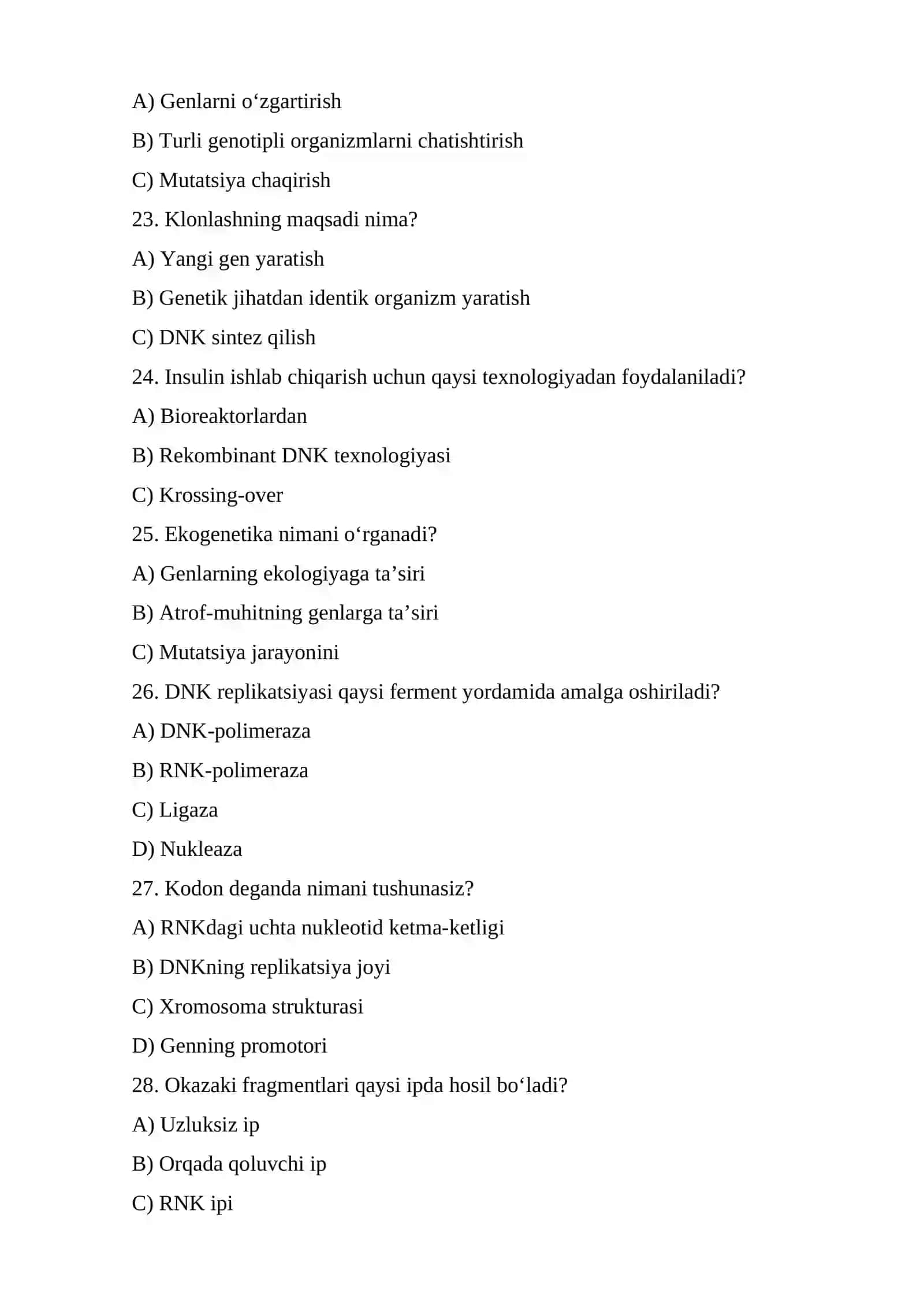 GENETIKA TEST 4