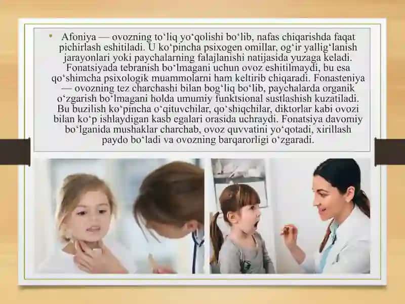 Turli ovoz buzilishlarida ovoz qo‘yish yo‘llari.Umumiy va farqli tomonlari 4
