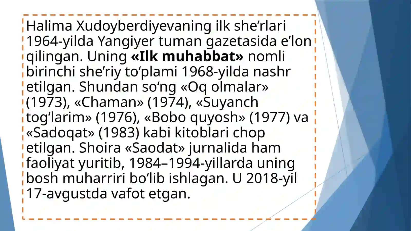 Halima Xudoyberdiyeva she’riyati 4