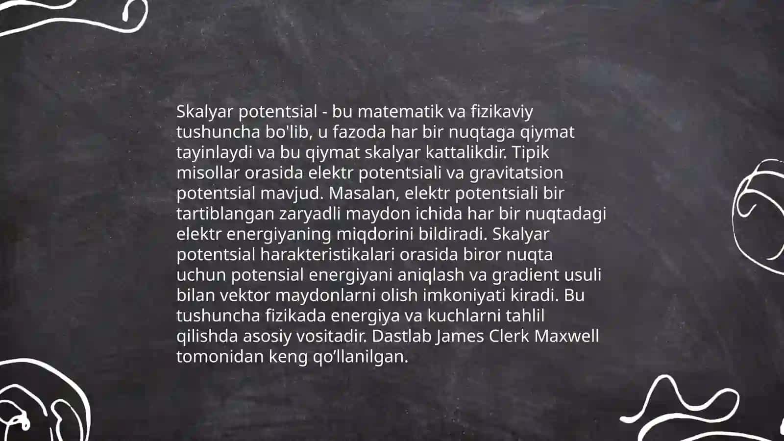 Elektromagnit maydon potentsiallari. Skalyar va vektor potensiallar 4