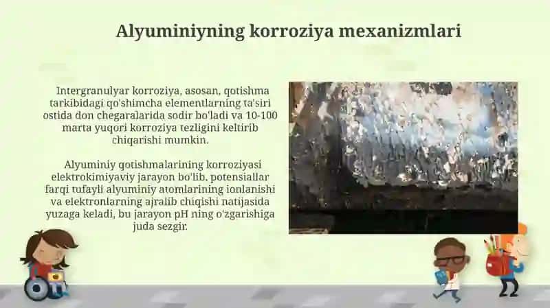 Alyuminiy qotishmalarining karroziyaga chidamliligi 4