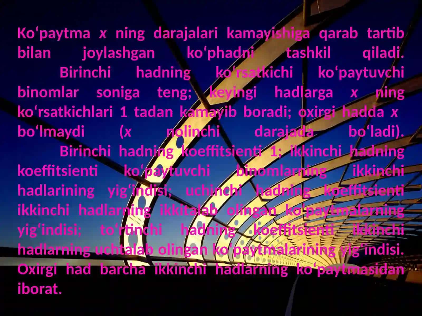 ABDUMALIKOVA KAMOLANING MATEMATIKA FANIDAN 4
