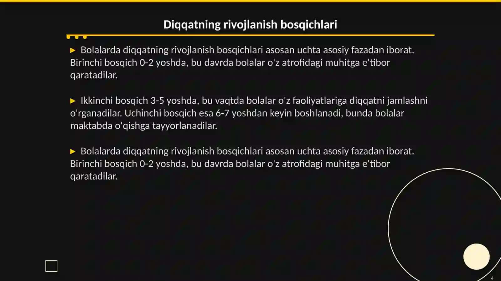 Bolalarda diqqatning rivojlanishi 4