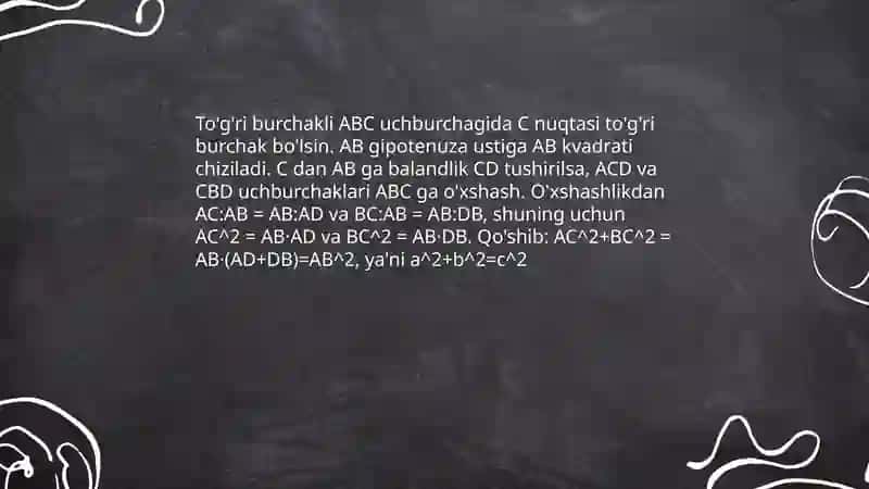 Pifagor teoremasi 4