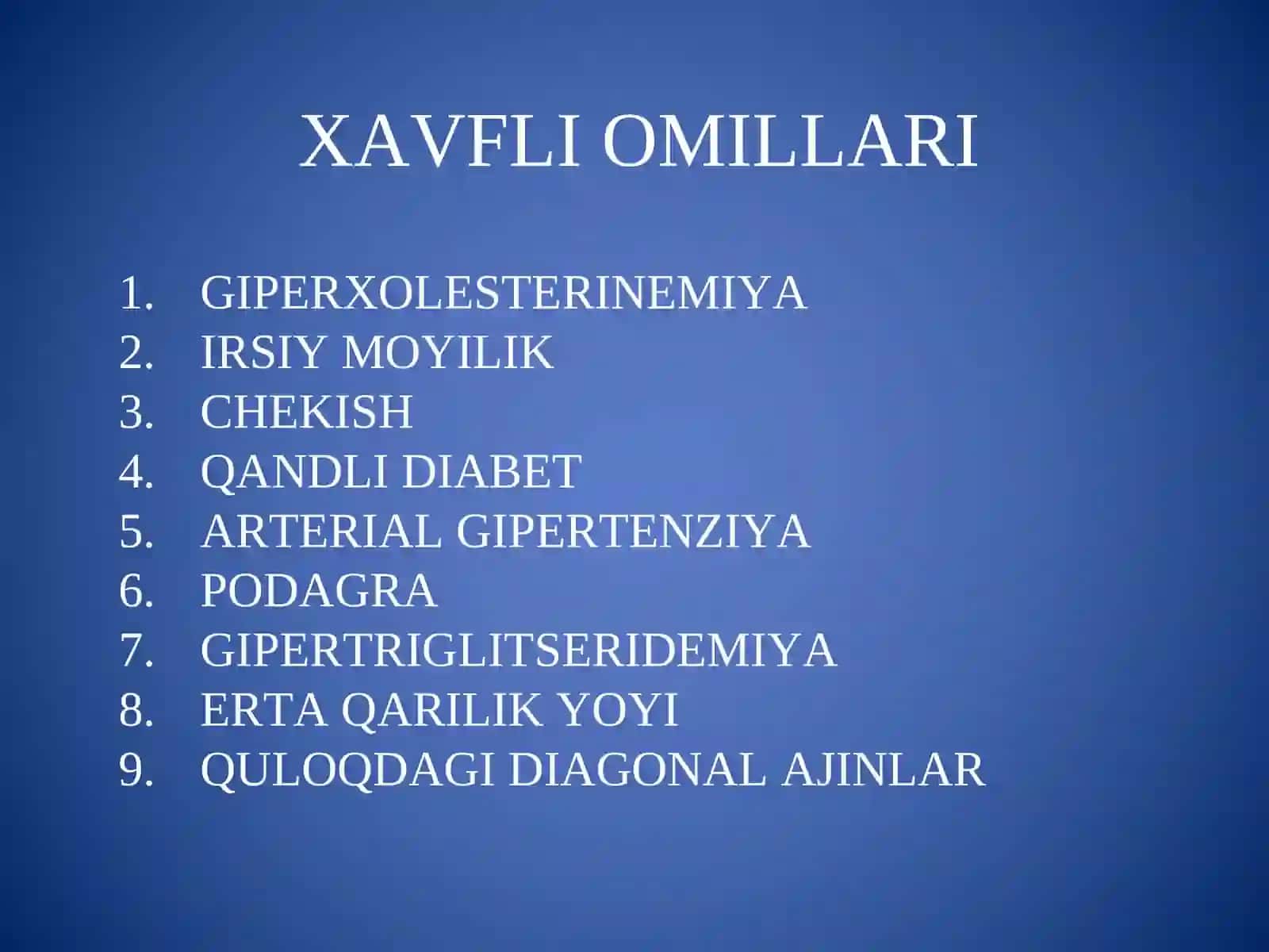 Miokard infarkti YIK 4
