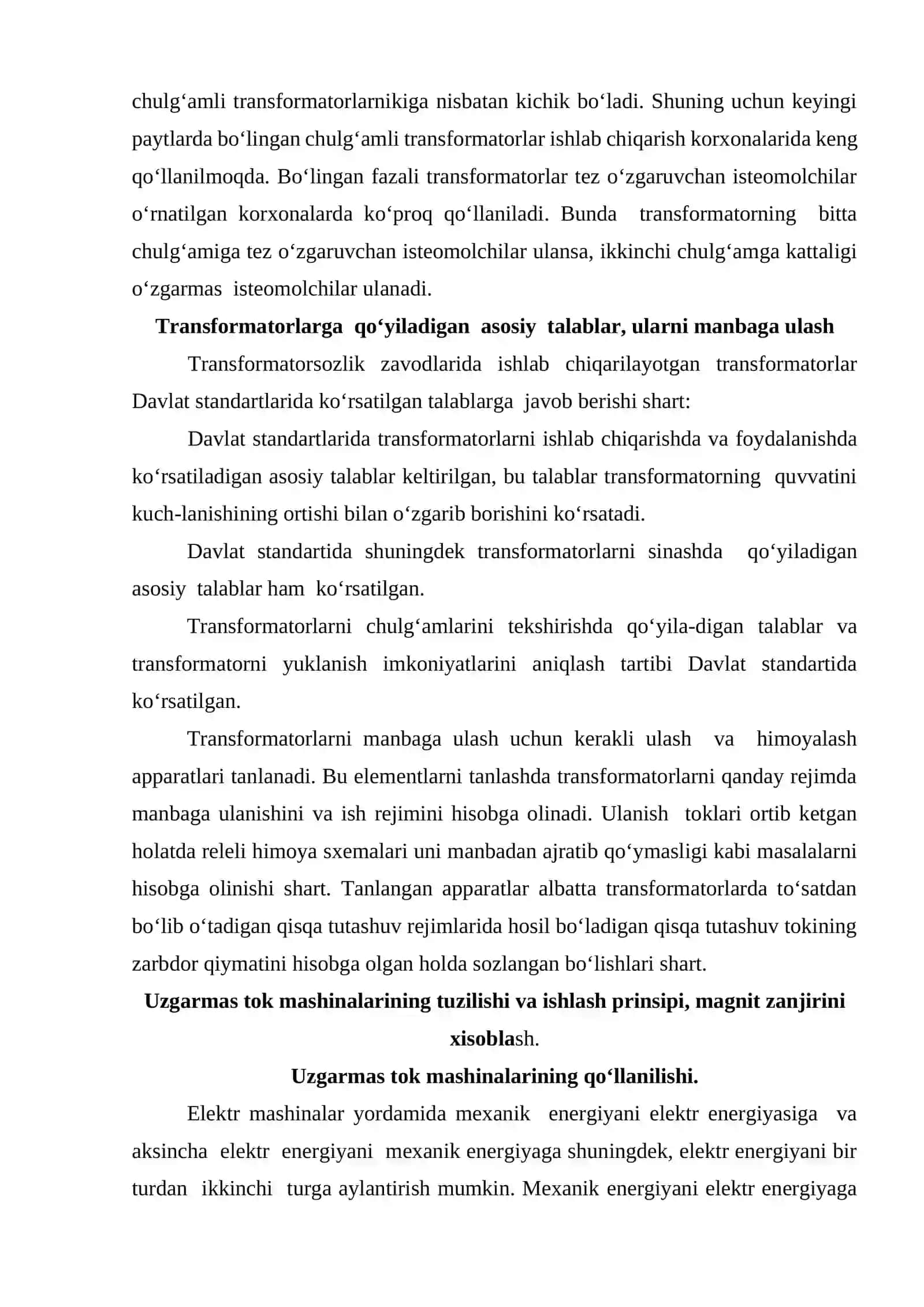 Tok va kuchlanish transformatorlari 4