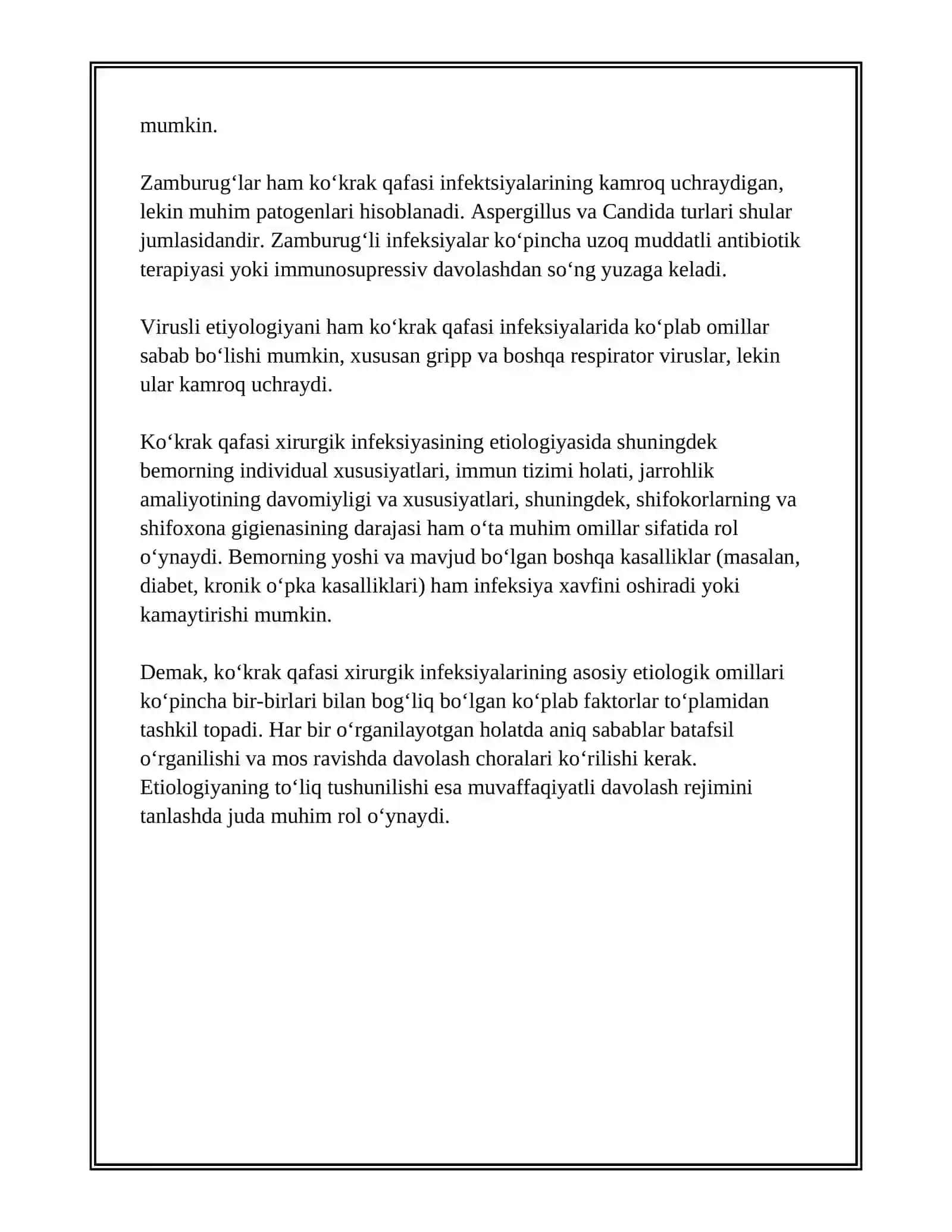 KO‘KRAK QAFASI XIRURGIK INFEKSIYASI 4