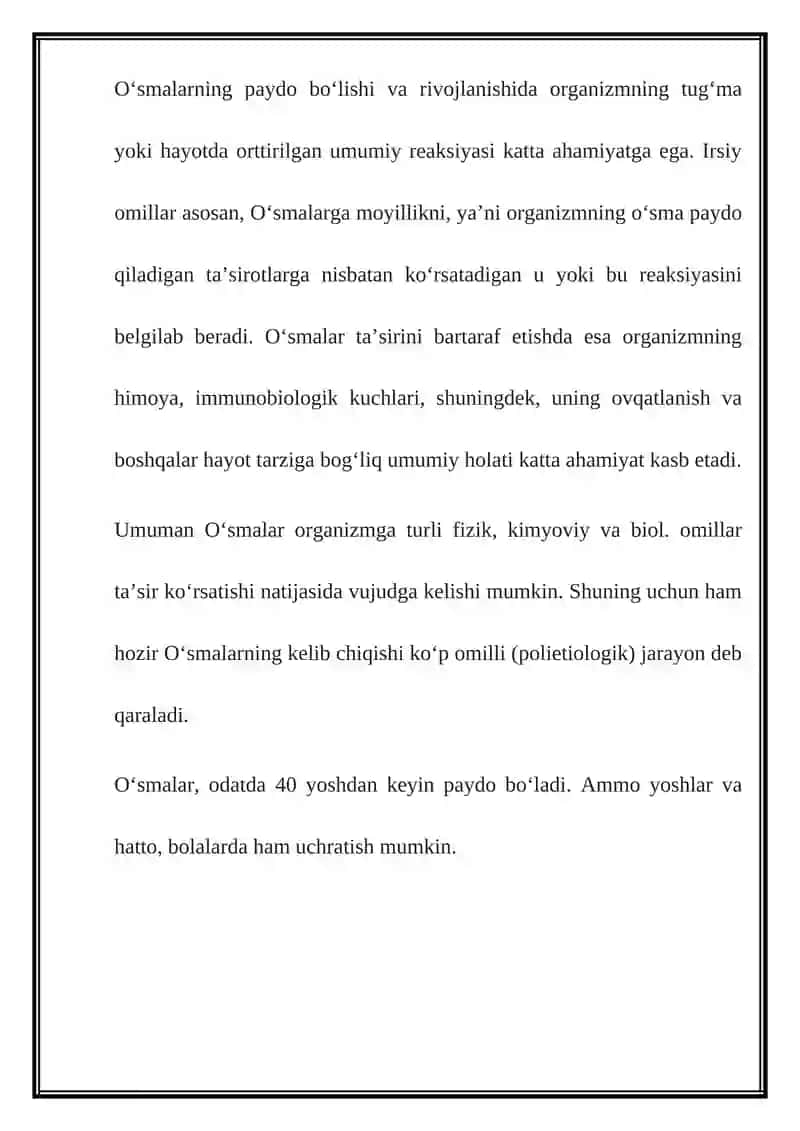 Oʻsmalar 4