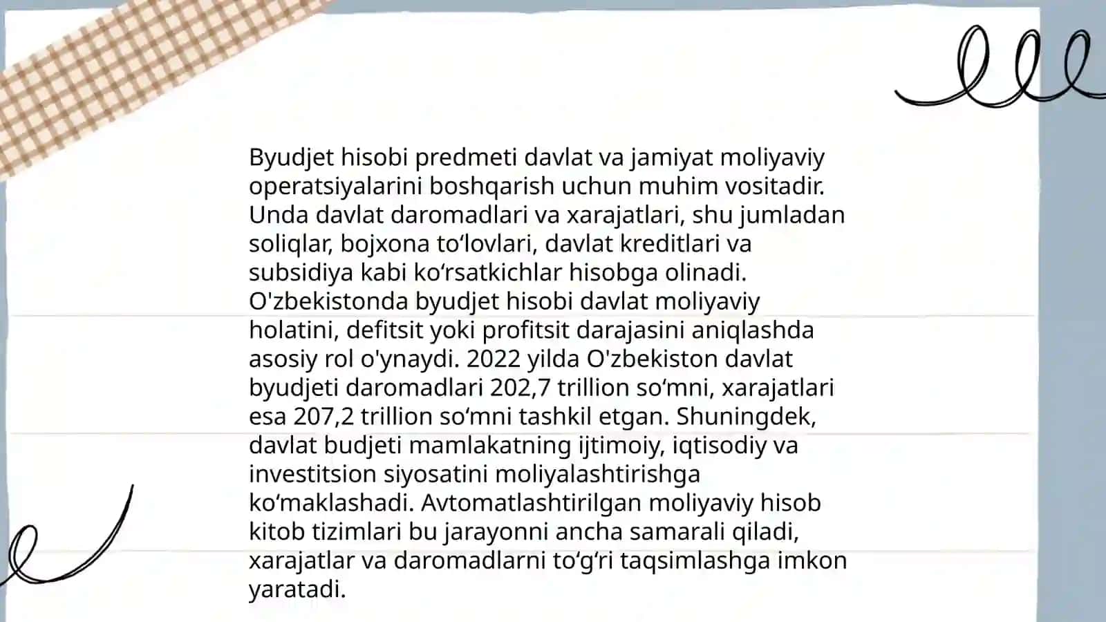 Byudjet hisobi fani mazmuni 4