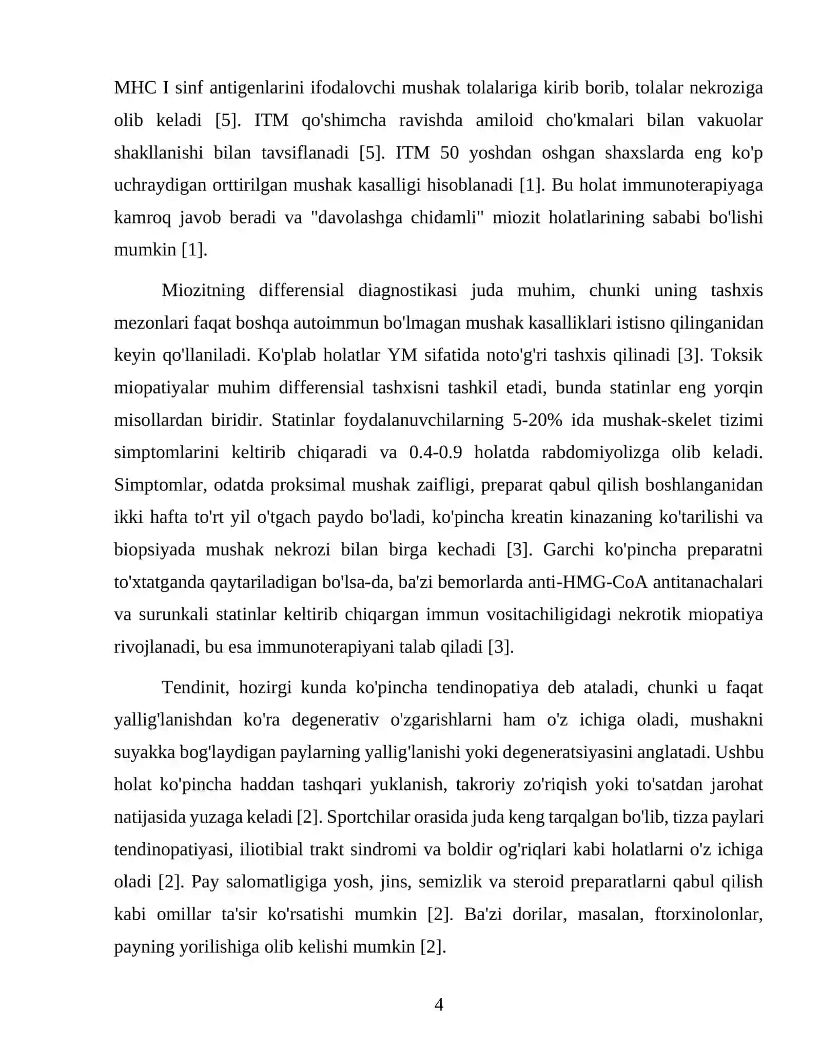 Miozit va tendinitning bir biridan farqi, sababi, alomatlari va diagnostikasi 4