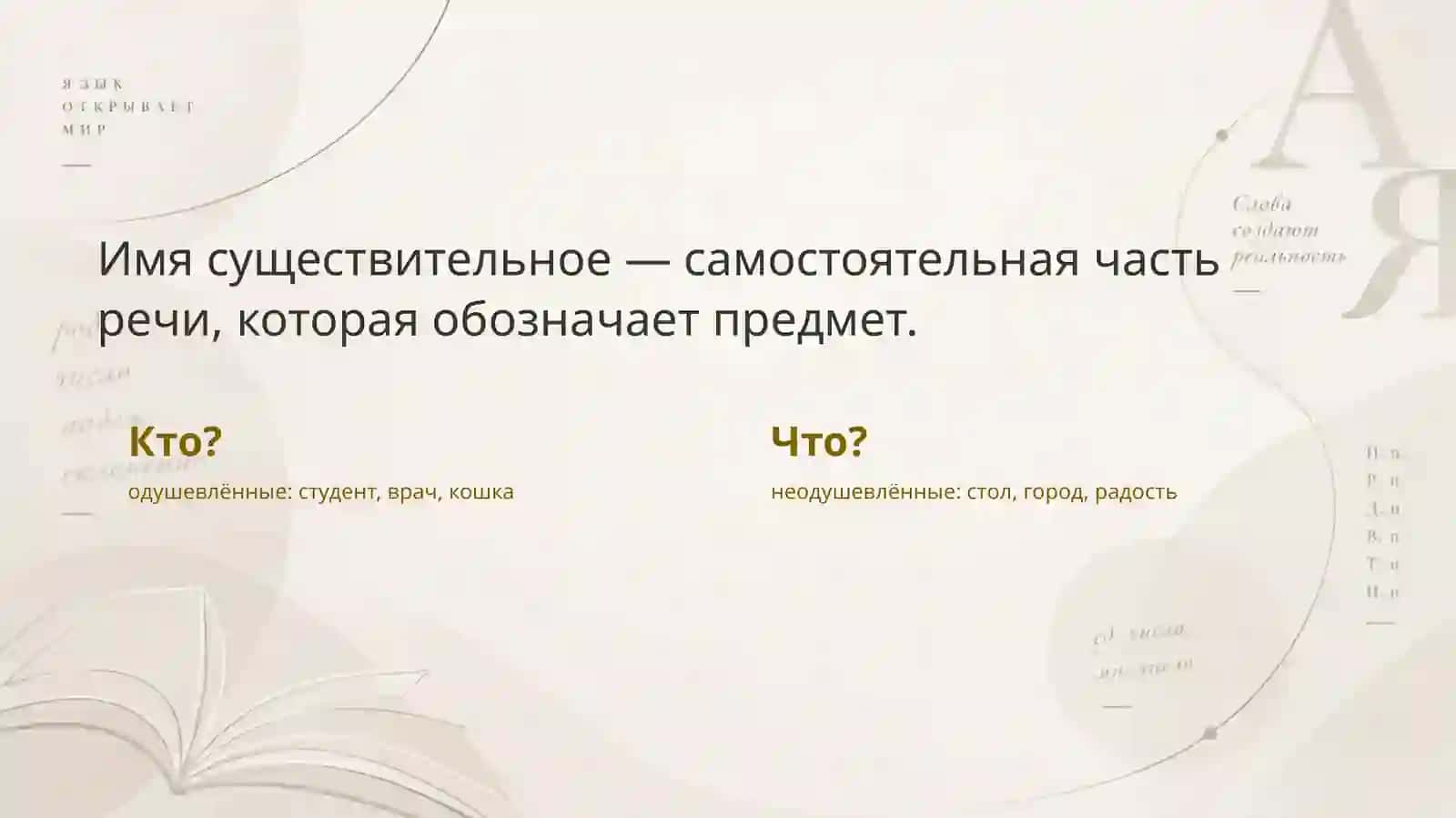 Морфология. Имя существительное 4