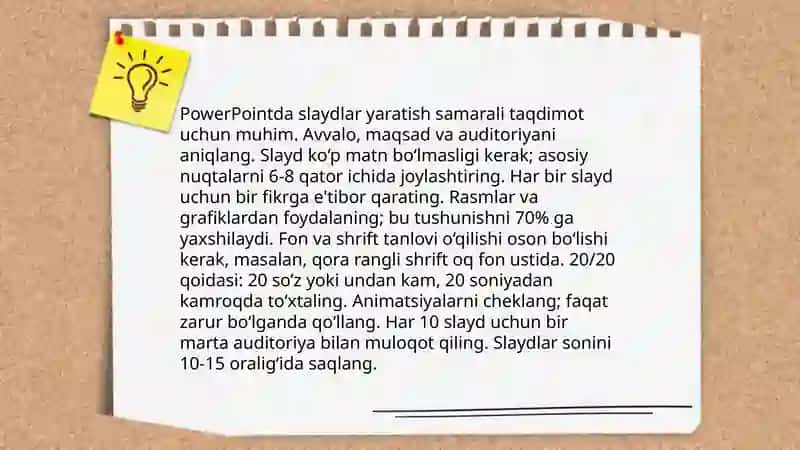 PowerPoint dasturi taqdimotlar 4