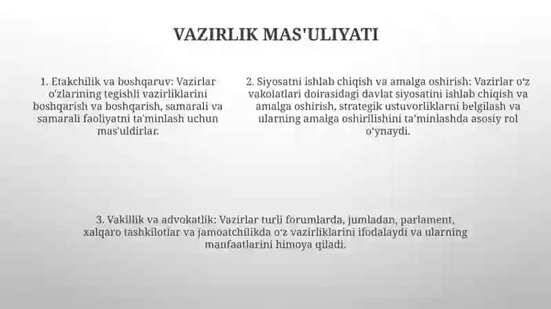 Davlat xizmatlaridagi oʻrni 4