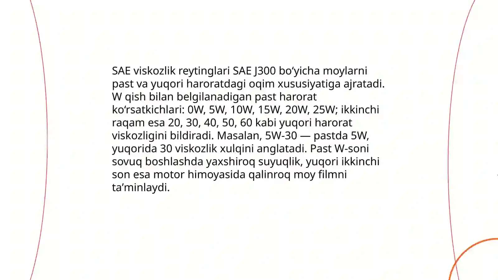Motor moy turlari: mineral, yarim sintez va toʻliq sintez 4