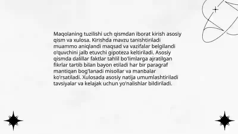 Maqola va uning turlari 4