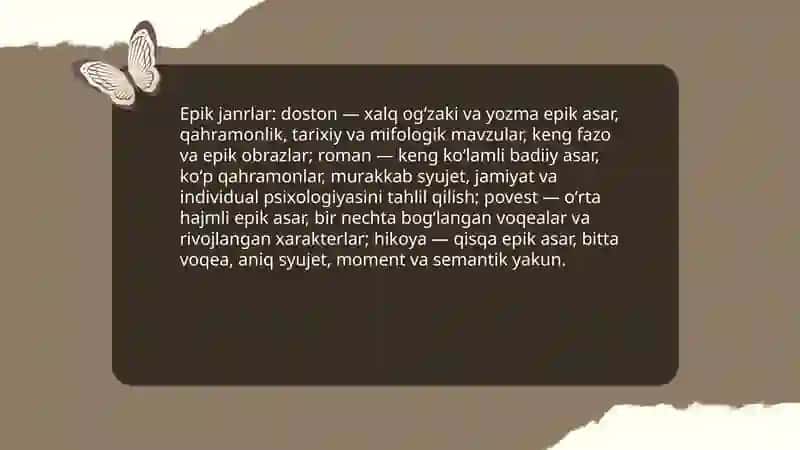 Adabiy tur va janrlari 4