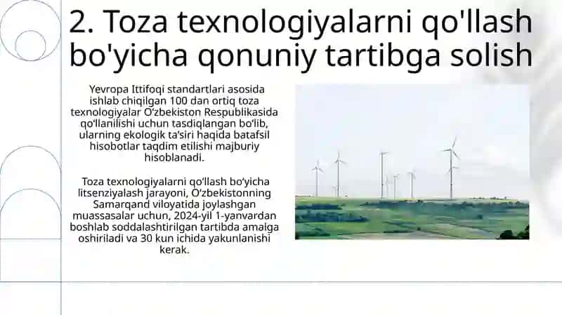 Ekologik huquq va texnik innovatsiyalar 4