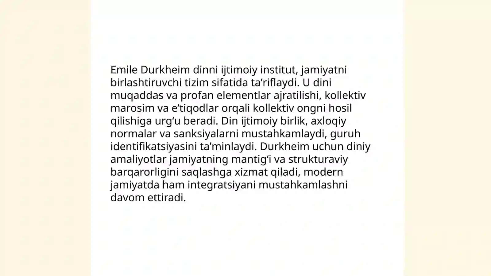 Turli olimlar tomonidan dinga berilgan ta'riflar 4