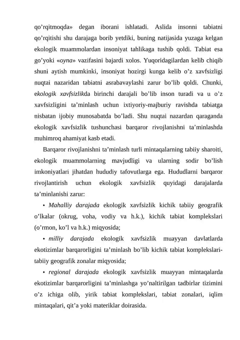 BIOXAVFSIZLIK, UNING STRUKTURASI VA UNI QOLLASHNING HUQUQIY ASOSLARI 4