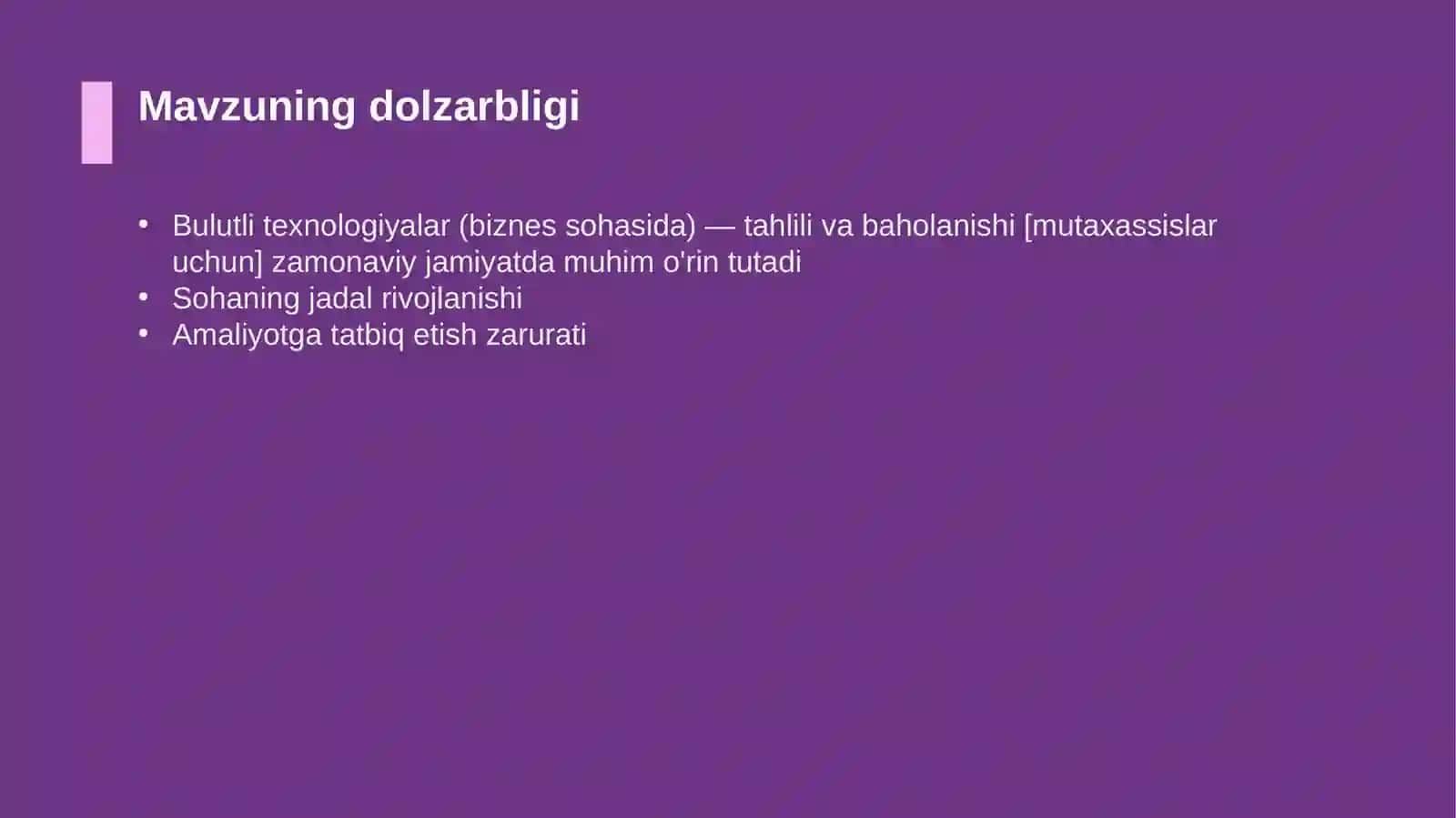 Bulutli texnologiyalar (biznes sohasida) — tahlili va baholanishi [mutaxassislar uchun] 4