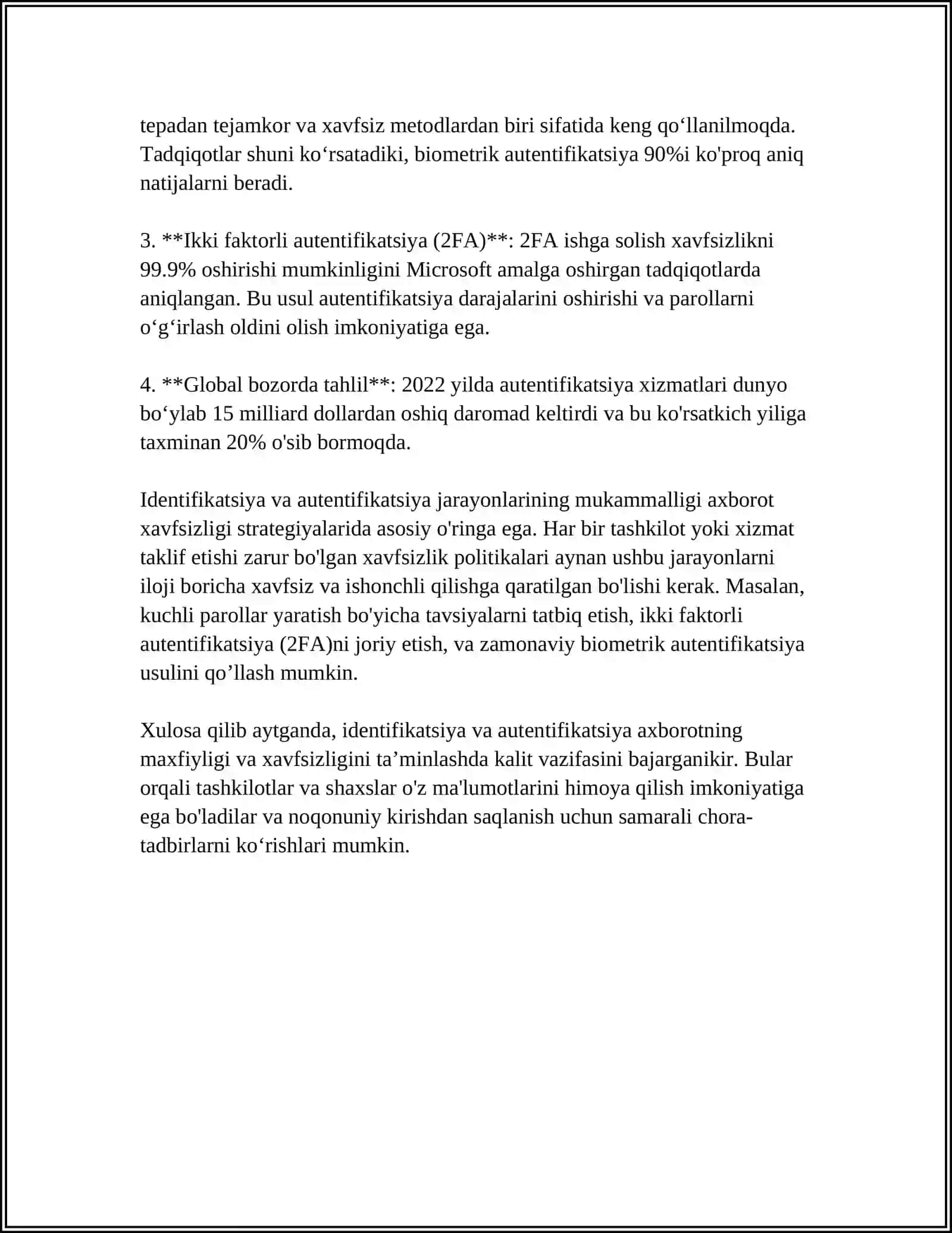 IDENTIFIKATSIYA VA AUTENTIFIKATSIYA TUSHUNCHASI VA VAZIFALARI 4
