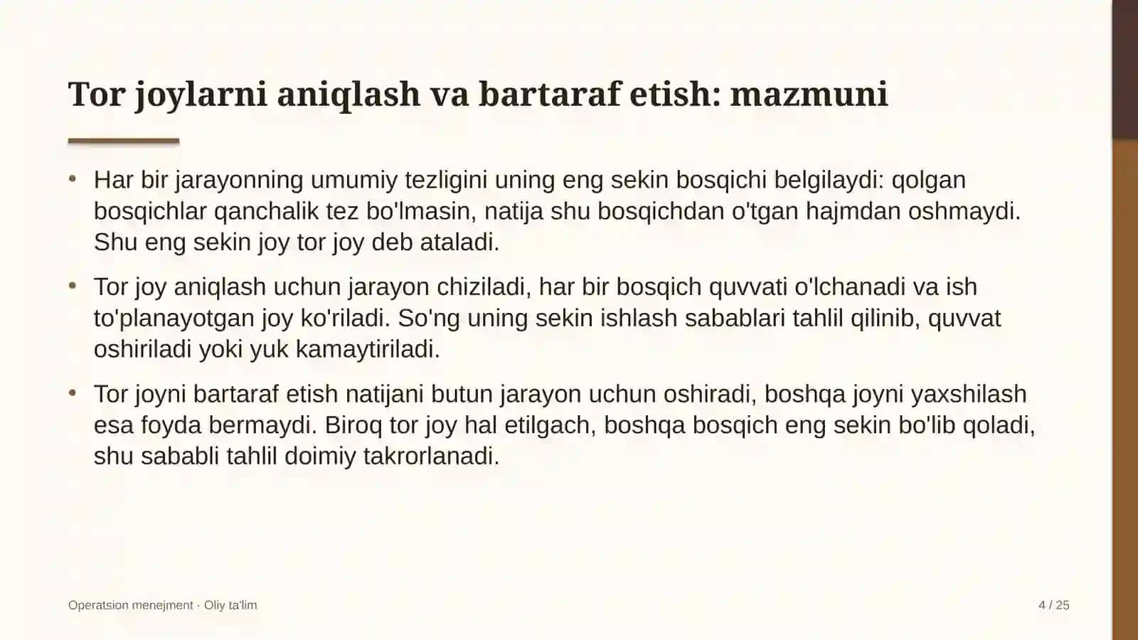 olimpiya zaxiralari kollejlarida tor joylarni aniqlash va bartaraf etish 4390 4