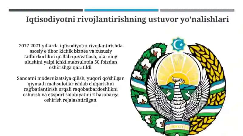 2017-2021-yillarda O'zbekiston rivojlantirishning beshta ustuvor yo 'nalishlari 4