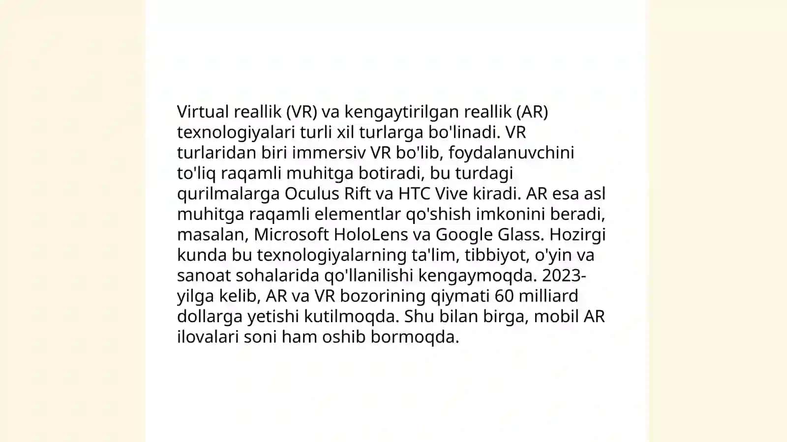 Turizimga oid inovatsion loyihalarni tahlil qilish 4