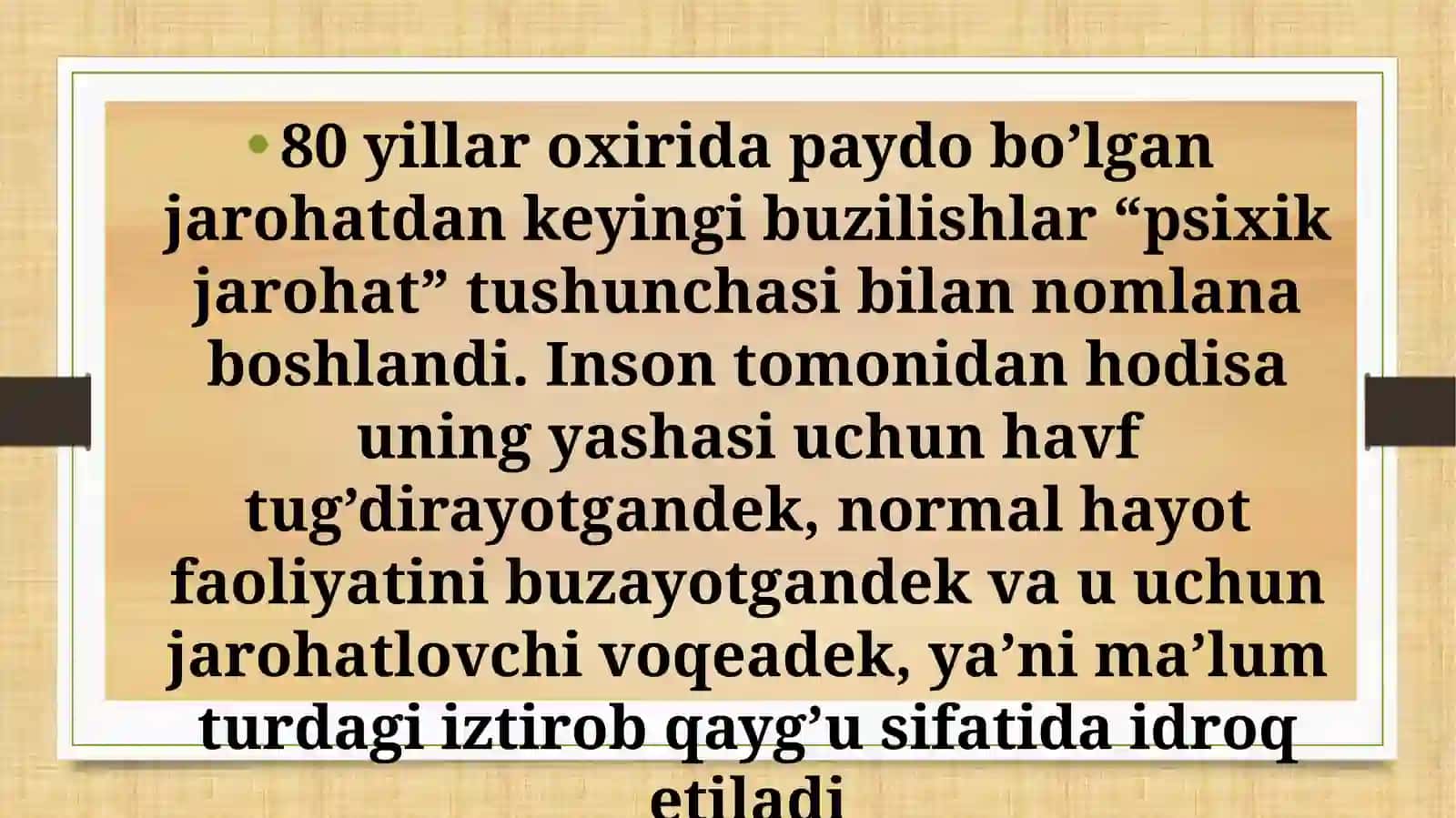 EKSTREMAL VAZIYATLAR PSIXOLOGIYASINING VAZIFALARI 4